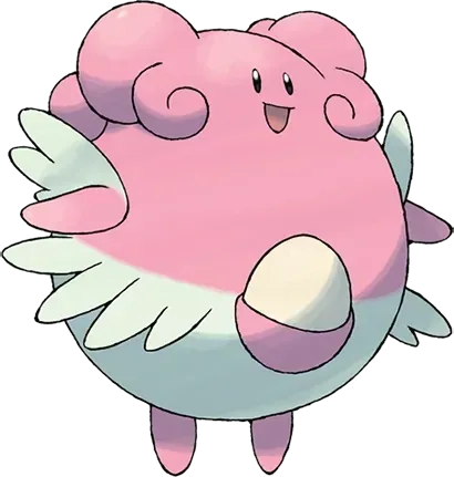 Blissey artwork, shown at its canon height of 1.5 m