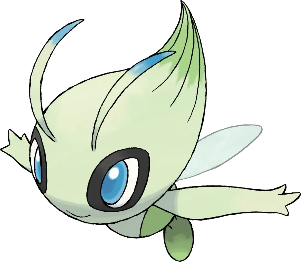 Celebi artwork, shown at its canon height of 60 cm