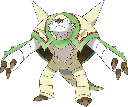 Chesnaught artwork, shown at its canon height of 1.6 m