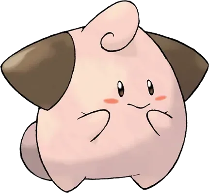 Cleffa artwork, shown at its canon height of 30 cm
