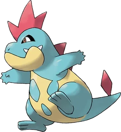 Croconaw artwork, shown at its canon height of 1.1 m