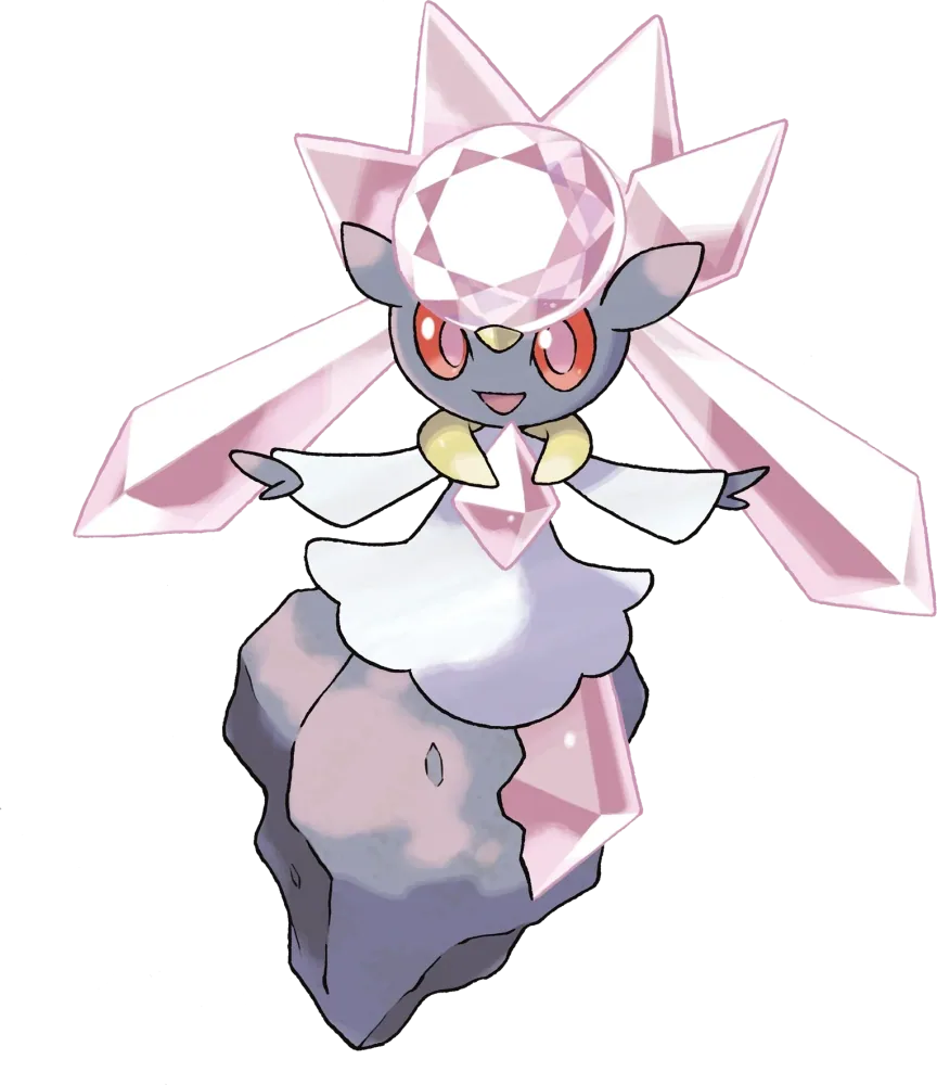 Diancie artwork, shown at its canon height of 70 cm