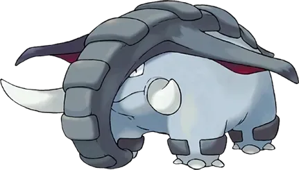 Donphan artwork, shown at its canon height of 1.1 m