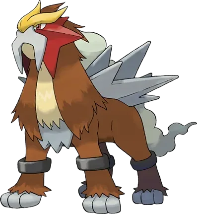 Entei artwork, shown at its canon height of 2.1 m