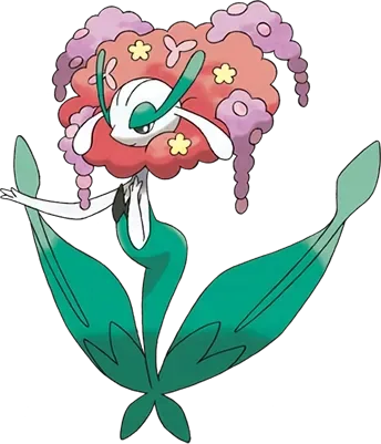 Florges artwork, shown at its canon height of 1.1 m