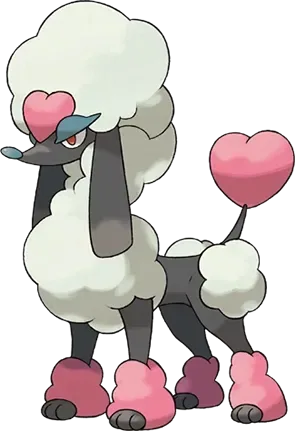 Furfrou artwork, shown at its canon height of 1.2 m
