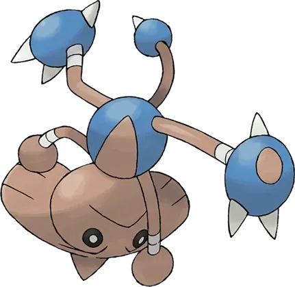 Hitmontop artwork, shown at its canon height of 1.4 m