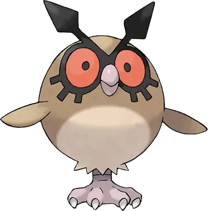Hoothoot artwork, shown at its canon height of 70 cm