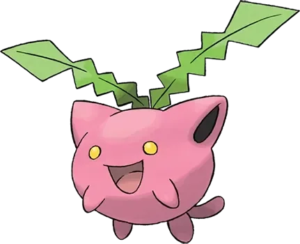Hoppip artwork, shown at its canon height of 40 cm