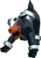 Houndour artwork, shown at its canon height of 60 cm