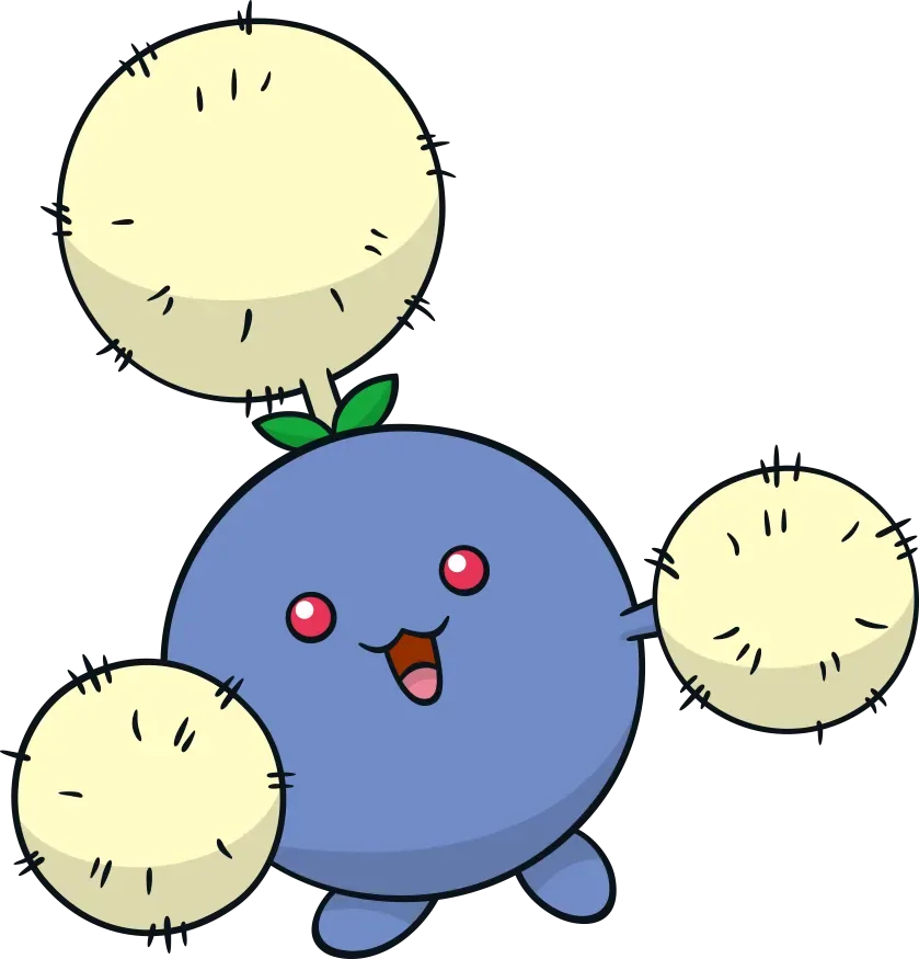 Jumpluff artwork, shown at its canon height of 80 cm
