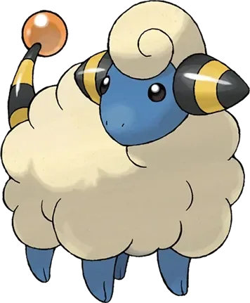 Mareep artwork, shown at its canon height of 60 cm