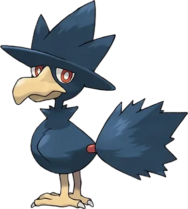 Murkrow artwork, shown at its canon height of 50 cm