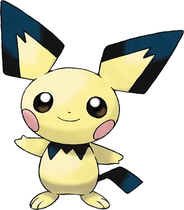 Pichu artwork, shown at its canon height of 30 cm