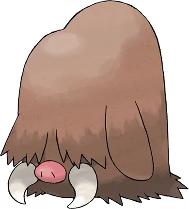 Piloswine artwork, shown at its canon height of 1.1 m