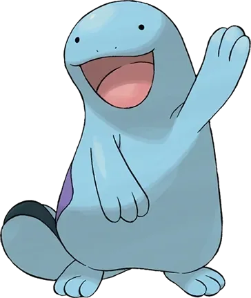 Quagsire artwork, shown at its canon height of 1.4 m