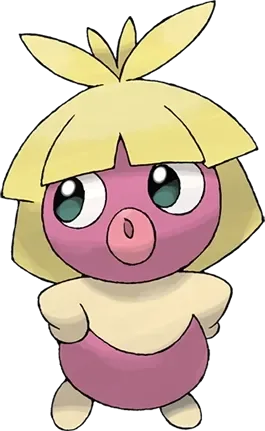 Smoochum artwork, shown at its canon height of 40 cm