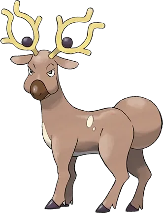 Stantler artwork, shown at its canon height of 1.4 m
