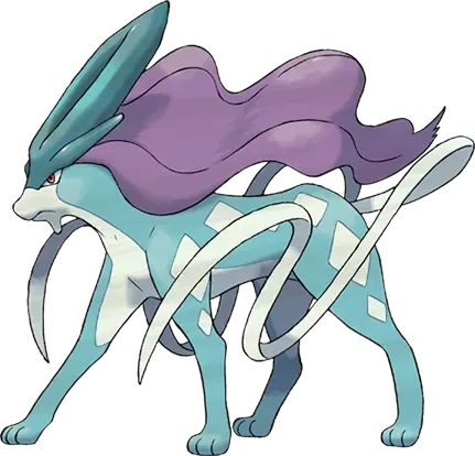 Suicune artwork, shown at its canon height of 2 m
