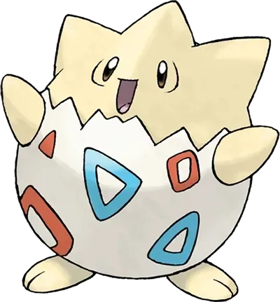 Togepi artwork, shown at its canon height of 30 cm
