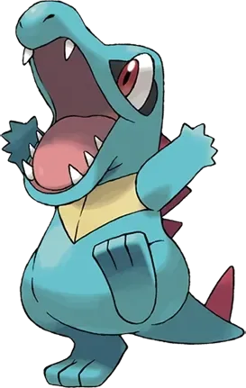 Totodile artwork, shown at its canon height of 60 cm