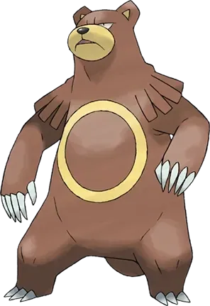 Ursaring artwork, shown at its canon height of 1.8 m