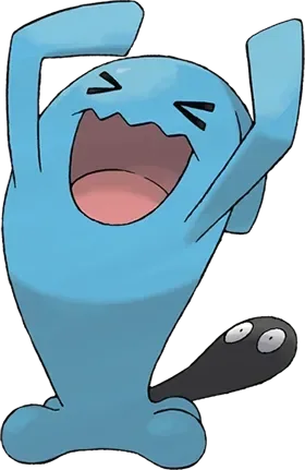 Wobbuffet artwork, shown at its canon height of 1.3 m