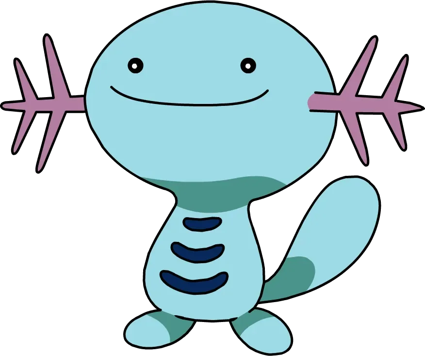 Wooper artwork, shown at its canon height of 40 cm